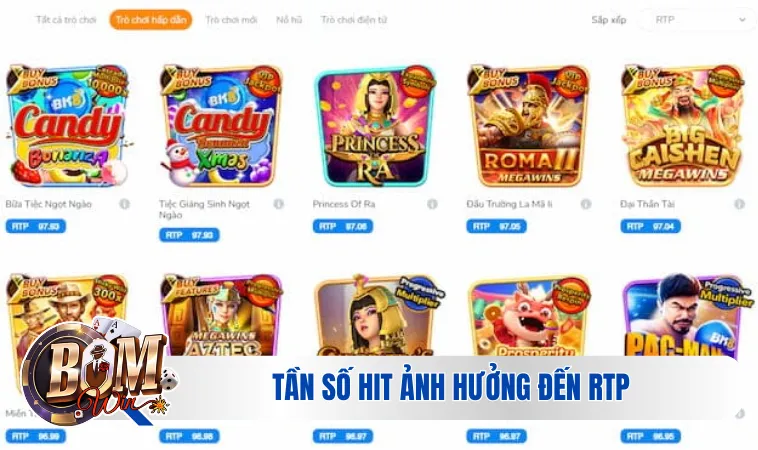 RTP Của Game Quay Hũ Là Gì? Giải Đáp Thuật Ngữ Chi Tiết 4 Tần số HIT ảnh hưởng đến RTP