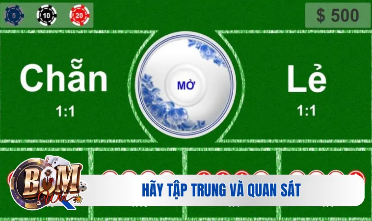 Hướng Dẫn Tính Tỉ Lệ Chẵn Lẻ Trong Xóc Đĩa Dễ Hiểu 4 Hãy tập trung và quan sát