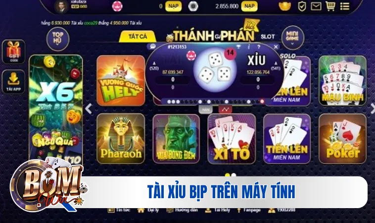 Tài xỉu bịp trên máy tính