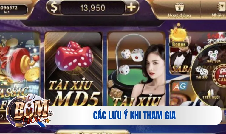 Các lưu ý khi tham gia