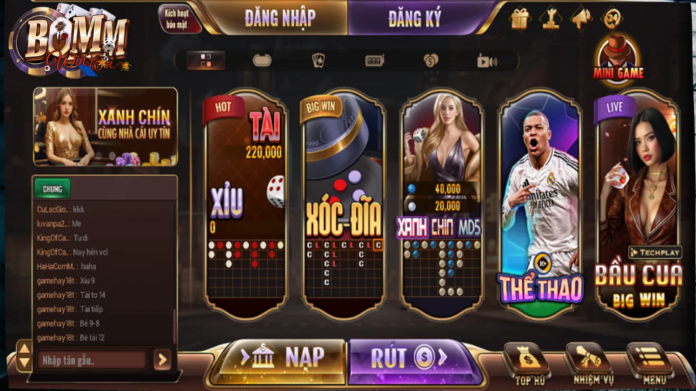 Đăng ký BomWin – Bước khởi đầu cho mọi cuộc chơi đỉnh cao