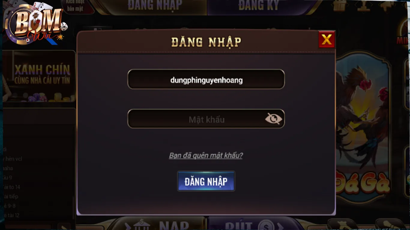 Đăng nhập BomWin dễ dàng trên mọi trình duyệt