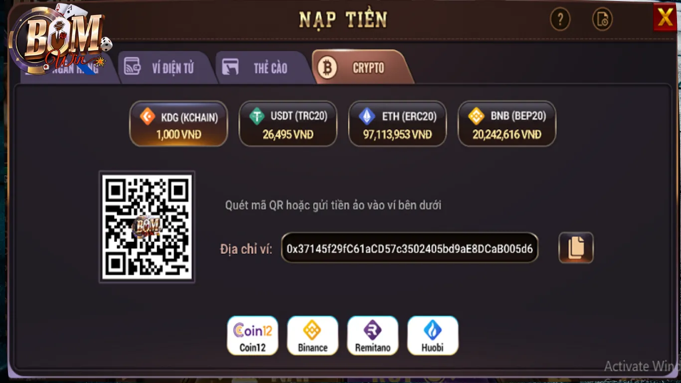 BomWin – Nạp rút siêu nhanh, thưởng không giới hạn